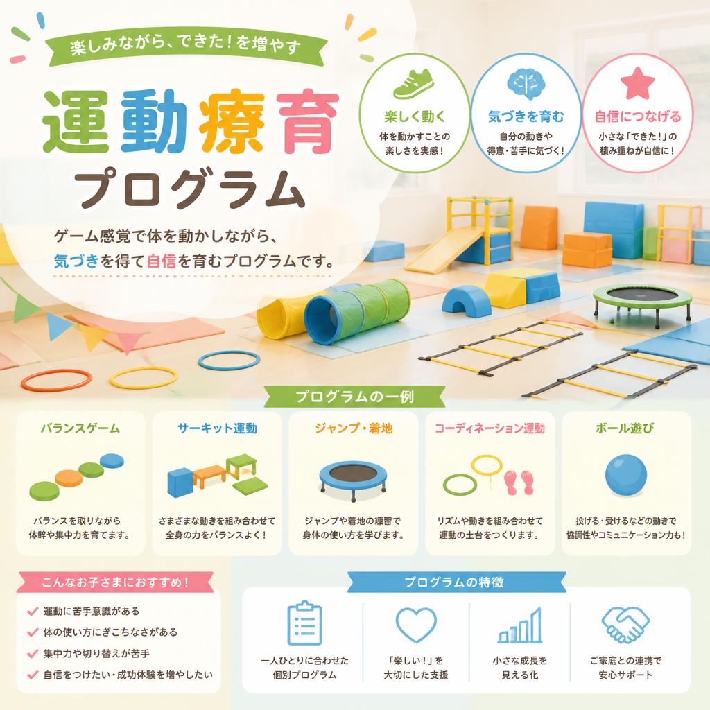多彩な運動療育プログラム