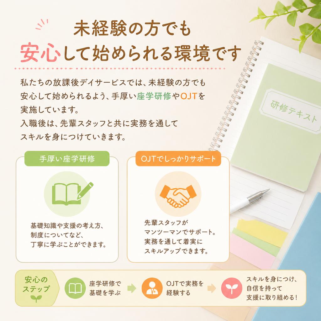 2. 未経験者でも安心の研修制度