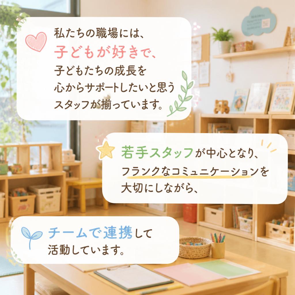 子ども好きなスタッフの魅力