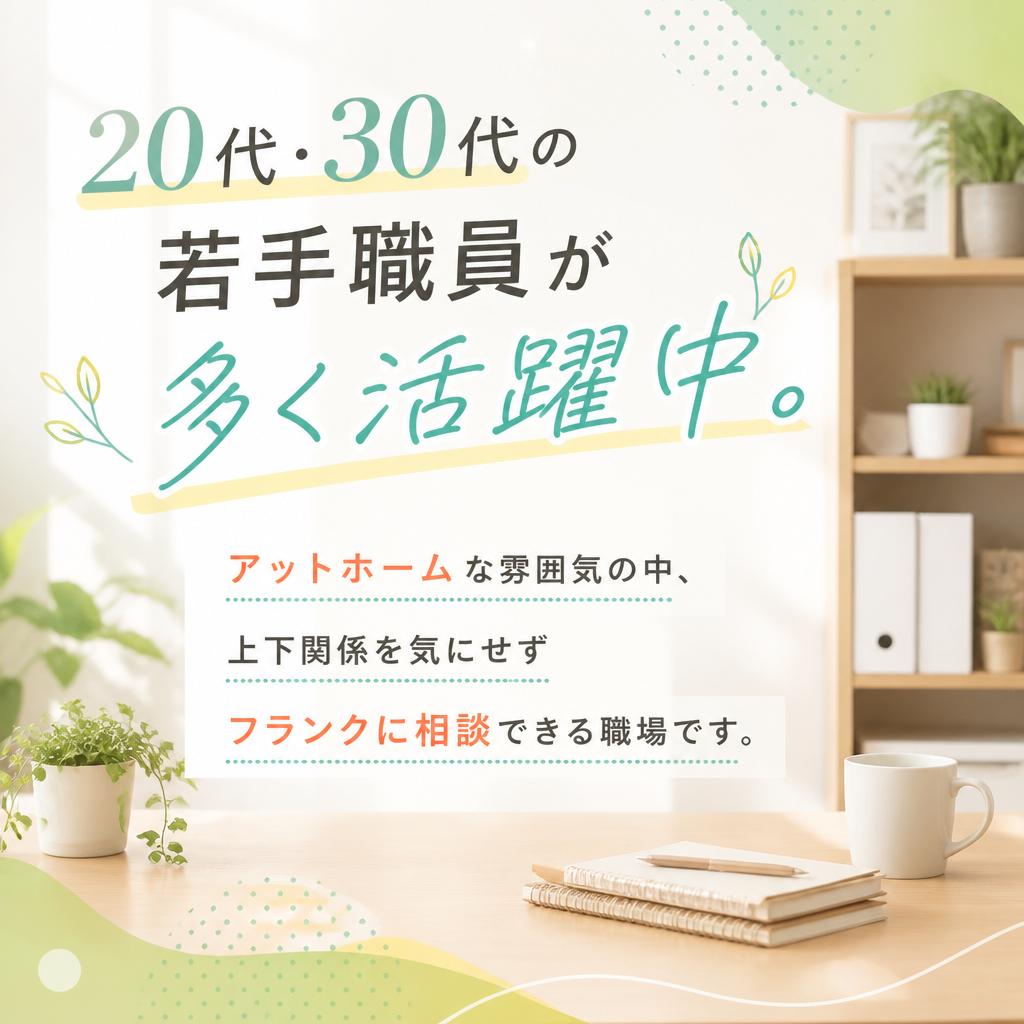 若手スタッフが中心の職場