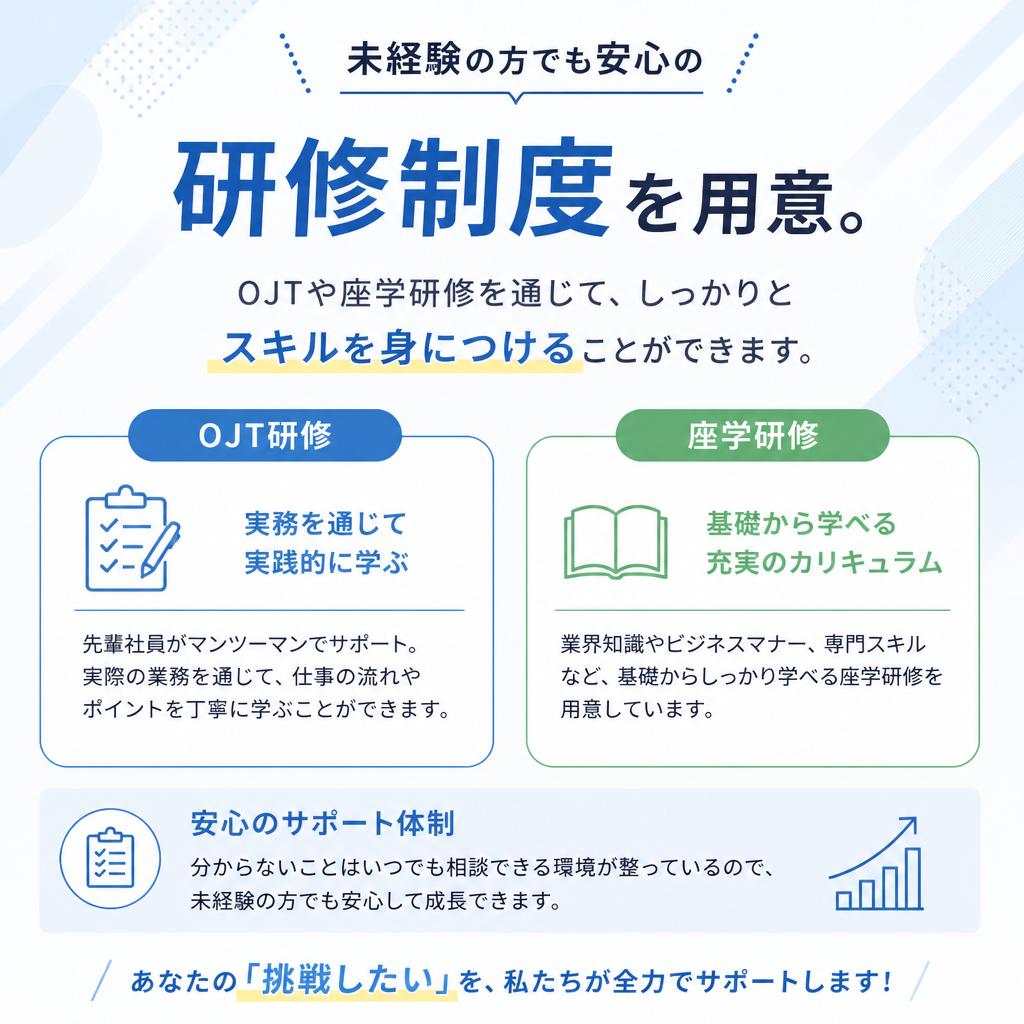 充実した研修制度